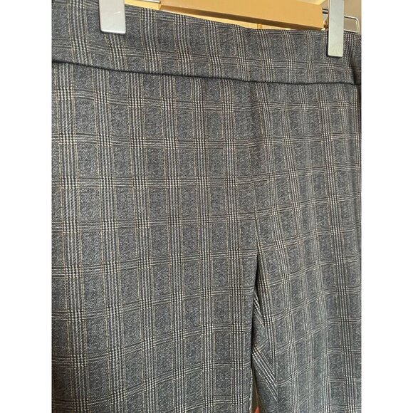 Dalie Plaid Pull-On Dress Pant Narrow Leg Women's Size 6 Work Casual - Picture 3 of 5